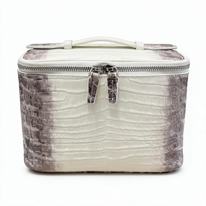 Aurelia Specchiere Croc-Embossed Vanity Case
